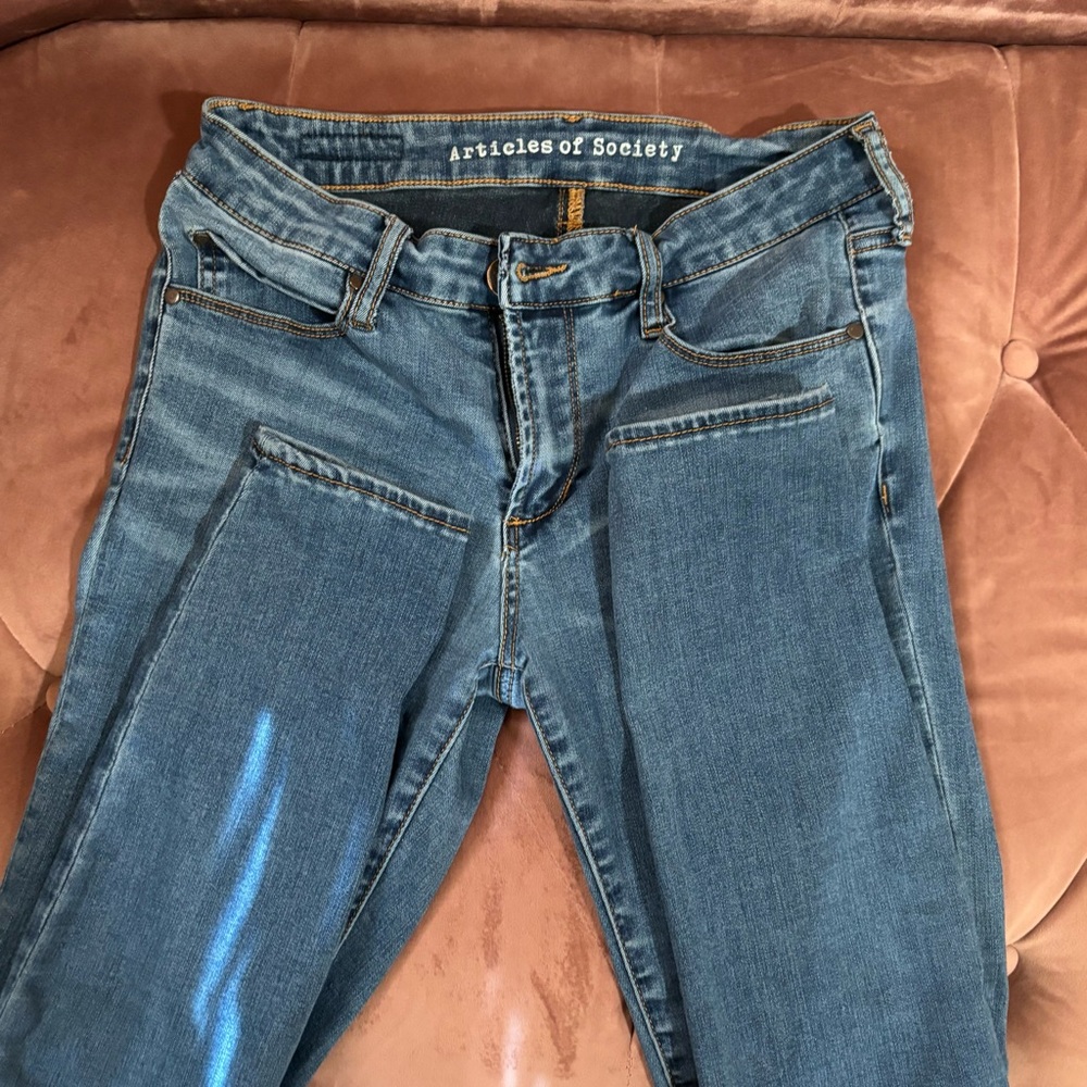 Articles Of Society Women's Dark Blue Skinny Jeans - Picture 5 of 9